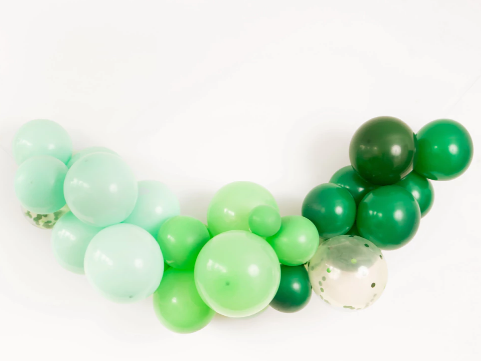 Arco Globos Colores Verde