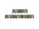 Banderin Feliz Cumpleaños Negro Con Letras Y Borde Dorado