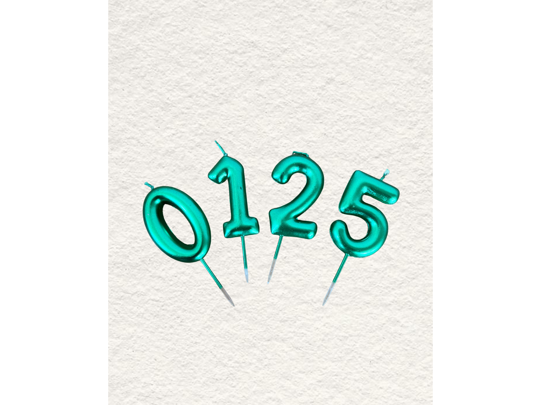 Velas Número "Metallic" 1