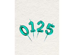 Velas Número "Metallic" 1