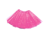 Tutú Fucsia con Brillos y Estrellas 3 Capas (30cm)