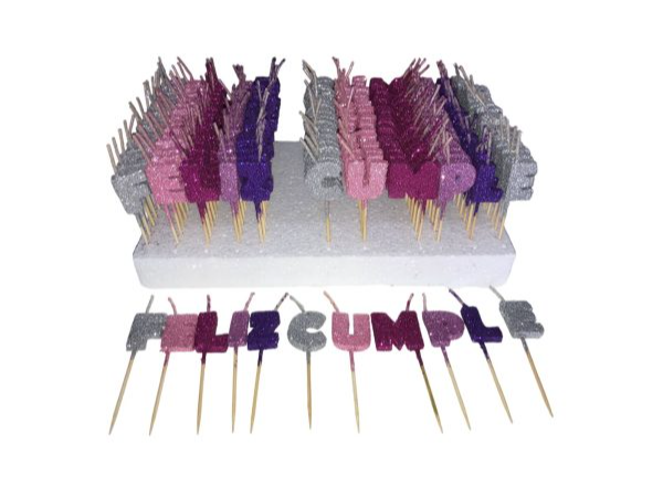 Velas Frase "Feliz Cumple" 2