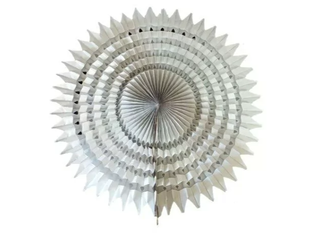 Roseta Papel de Seda 50 cm. x 1 u. PLATA