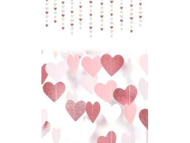 Guirnalda Corazones Papel