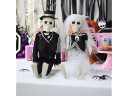 Adorno Colgante Pareja de Esqueletos