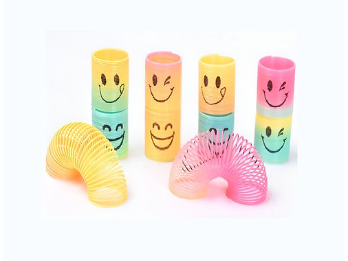 Mini Resortes Mágicos Caritas Felices 3,5 cm X 12 UNIDADES