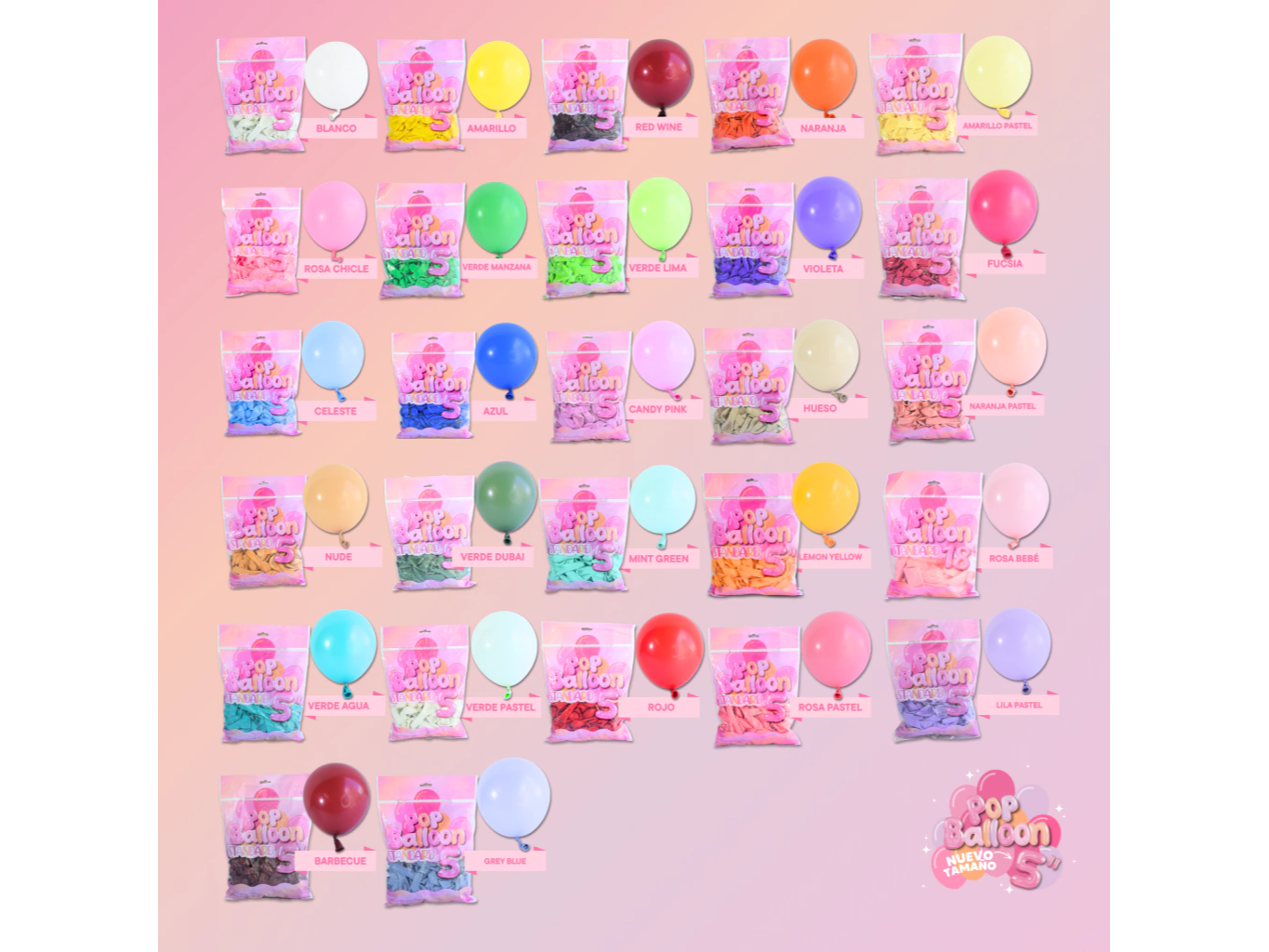 Globos Standard 5" (X50)