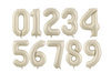 Globo Metalizado Números Crema 32"