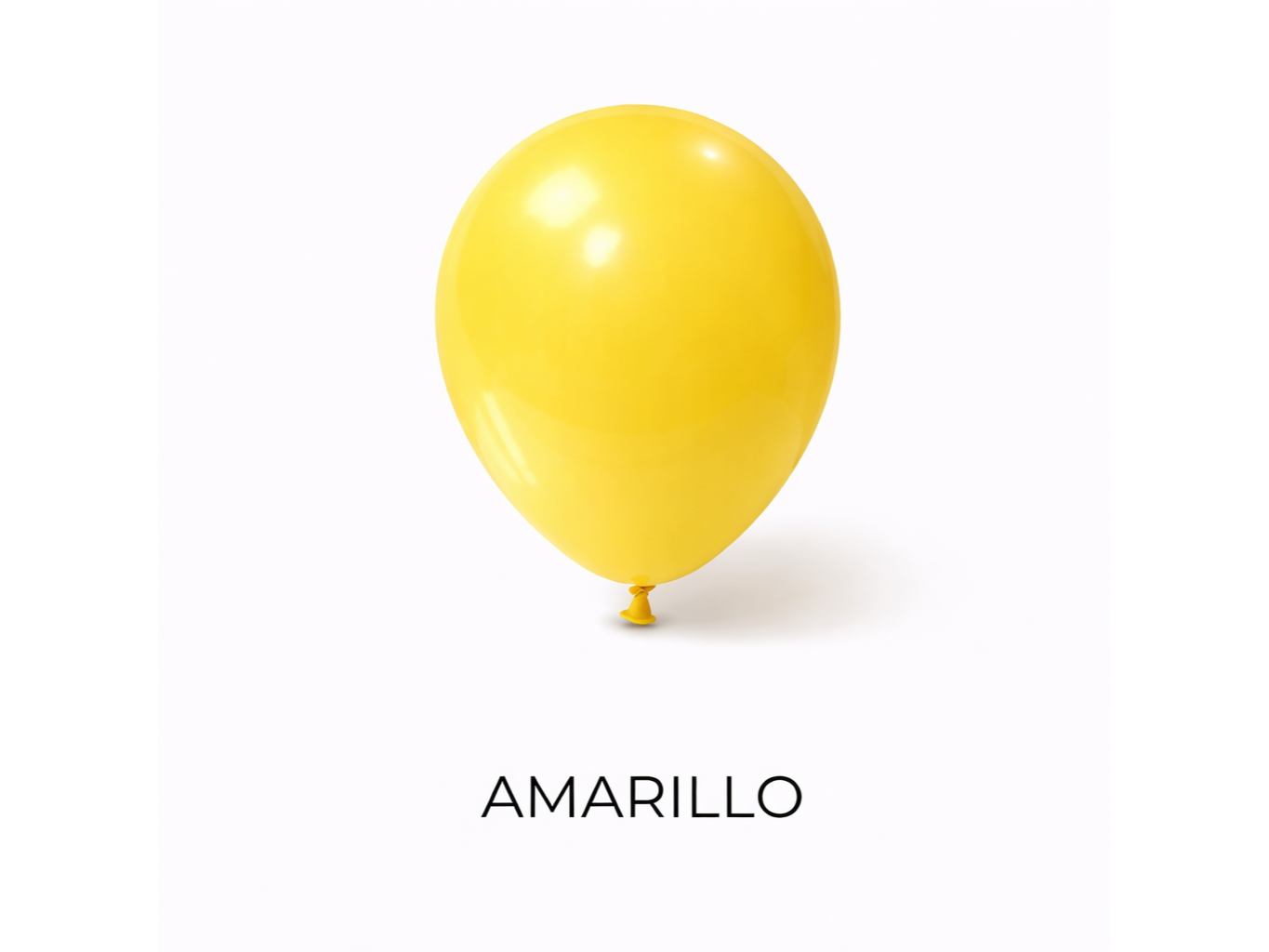 Globos Standard 12" AMARILLO (X25)