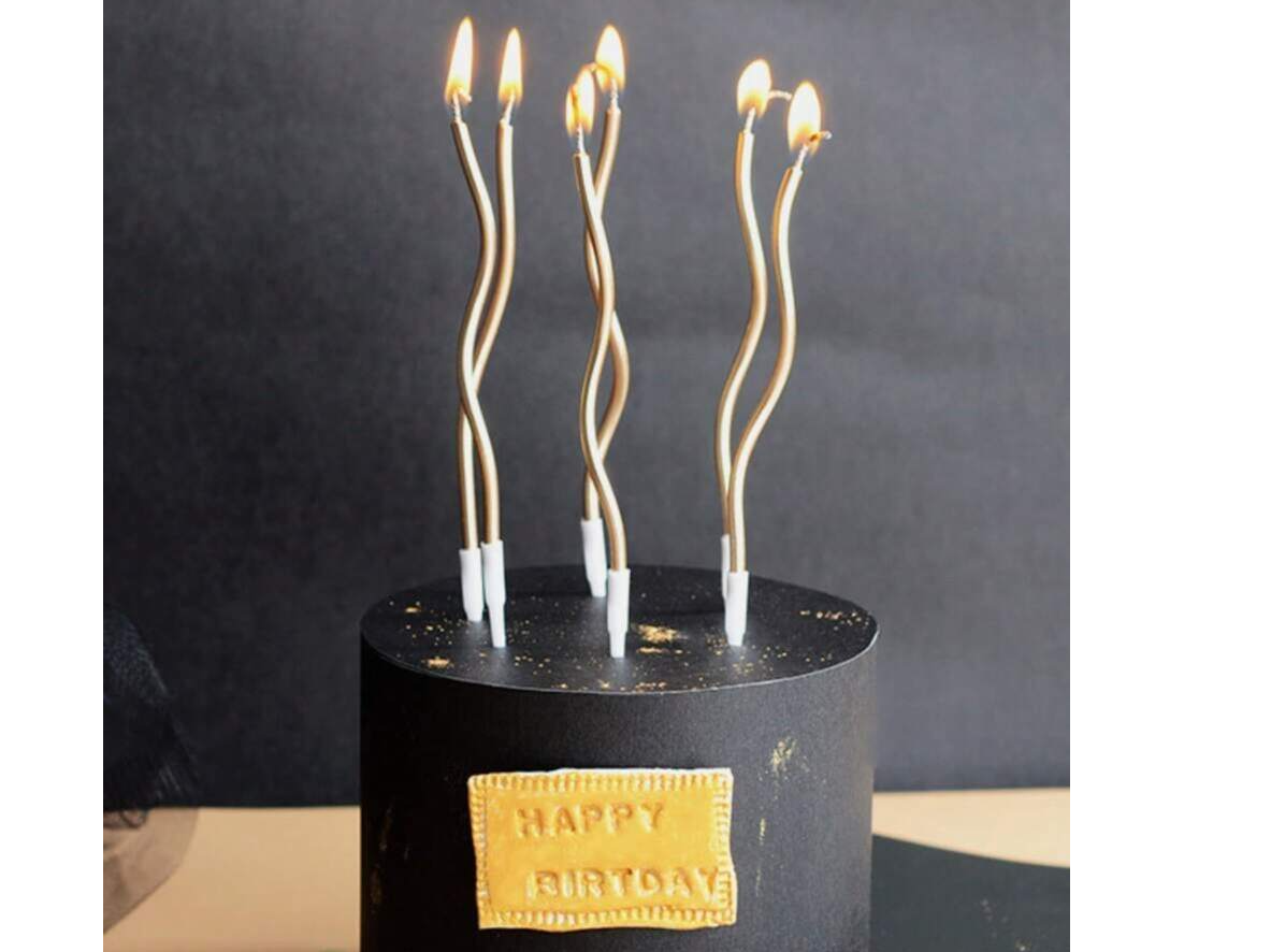 Vela Onduladas doradas X6