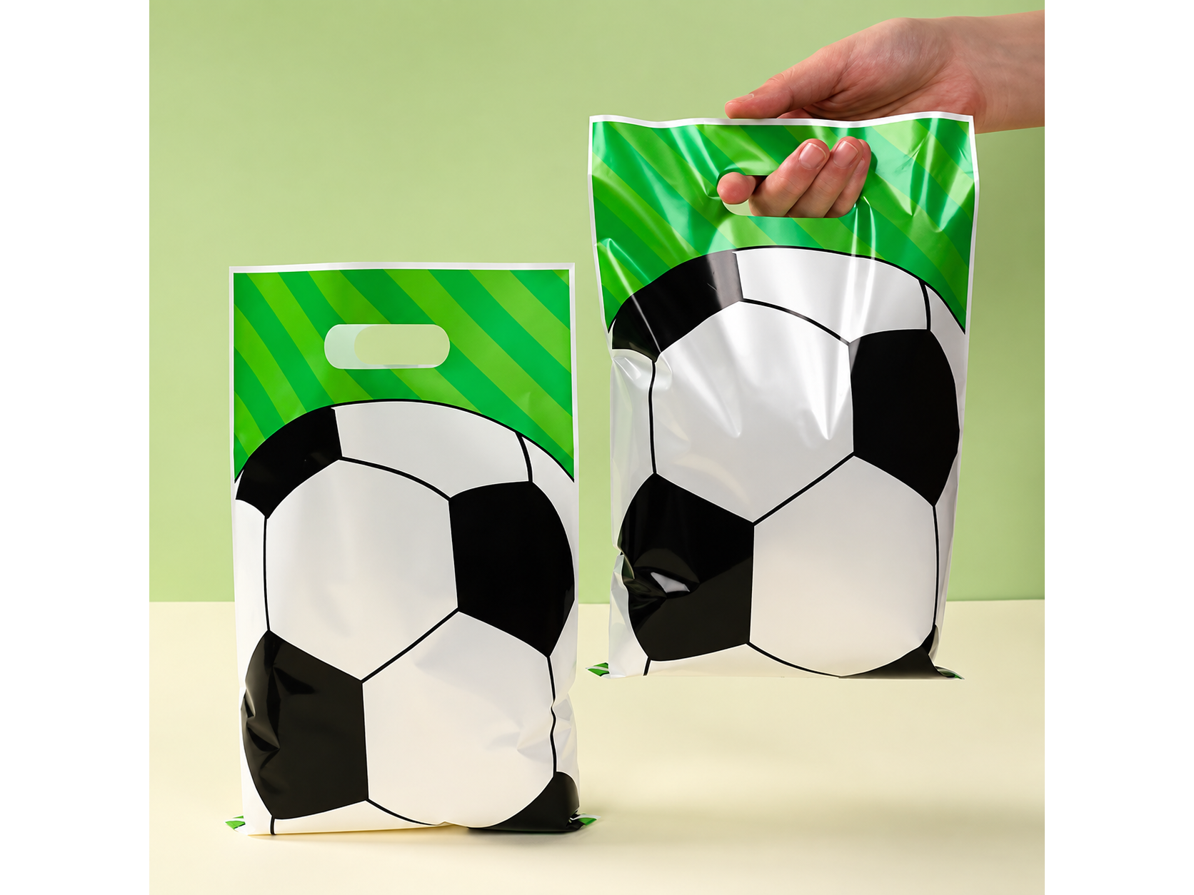 Bolsitas de Regalo Fútbol con Manija x25