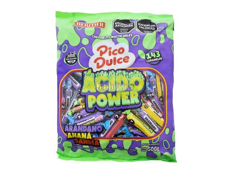 Caramelos Mast Pico Dulce Acidopower X500 G.