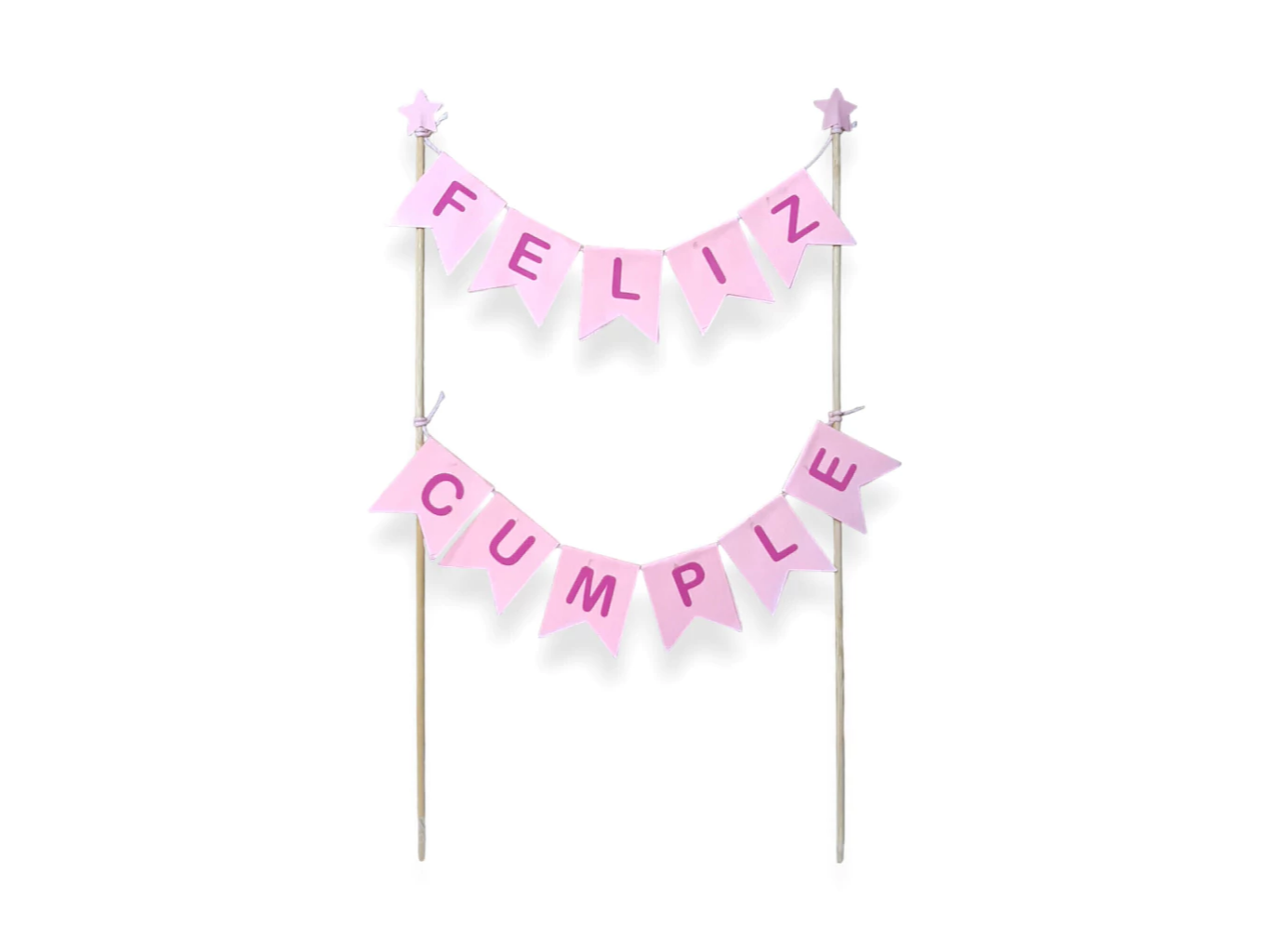 Mini Banderin Para Torta