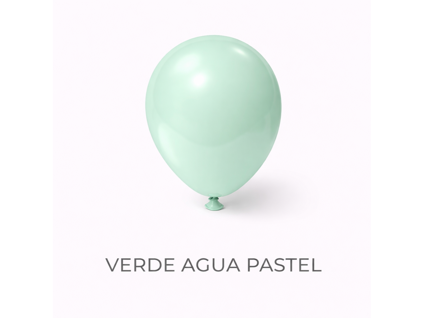 Globos de Látex Pastel 12" - Verde Agua ( x25)