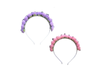 Vincha de Flores con Luz LED Rosa Pastel
