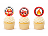 Pinches Cupcake Bomberos X10