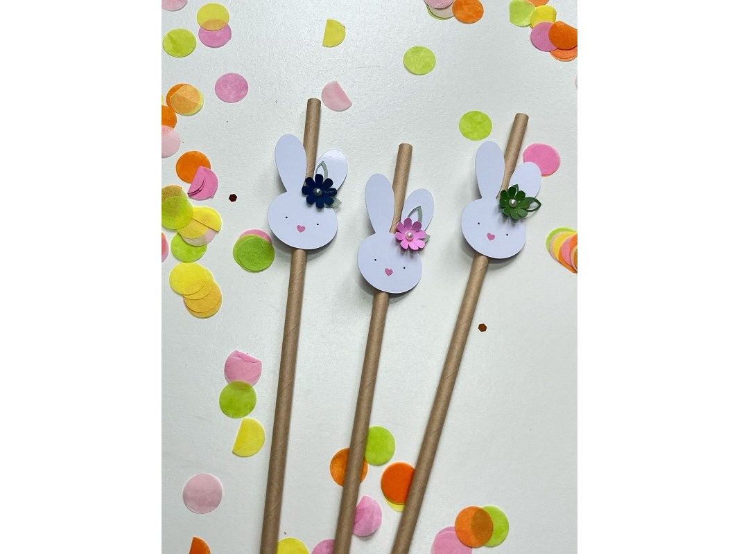 Sorbetes Forma Conejito con Flor (X10)