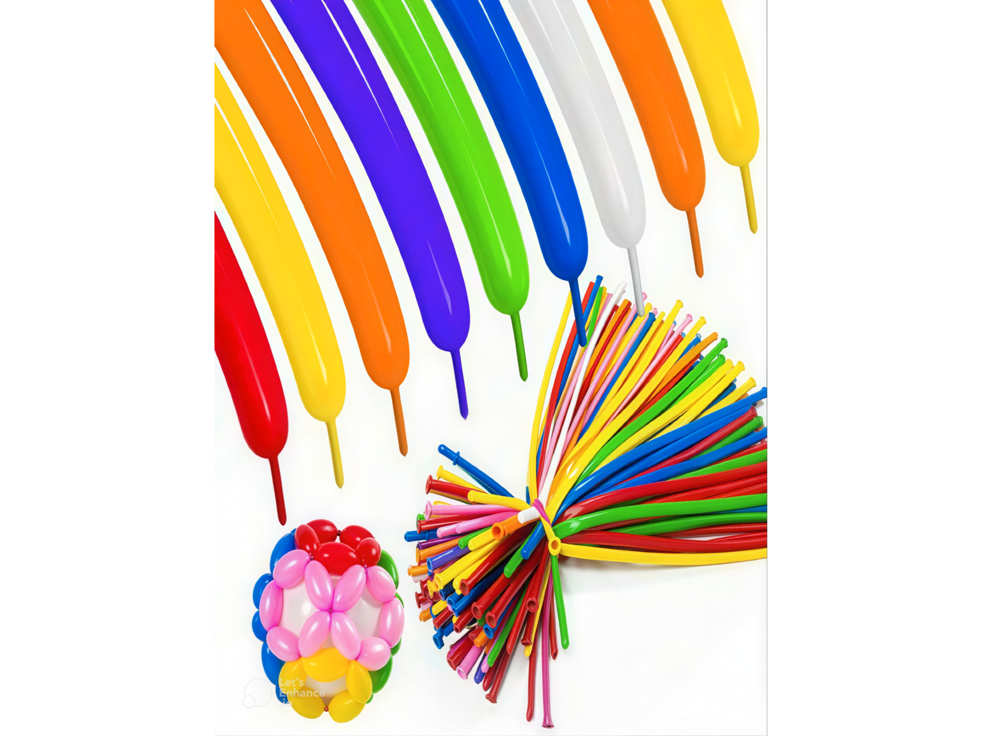 Set Globos Modelables de Colores x50