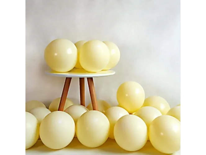 GLOBOS 12" amarillo pastel x 25 uni