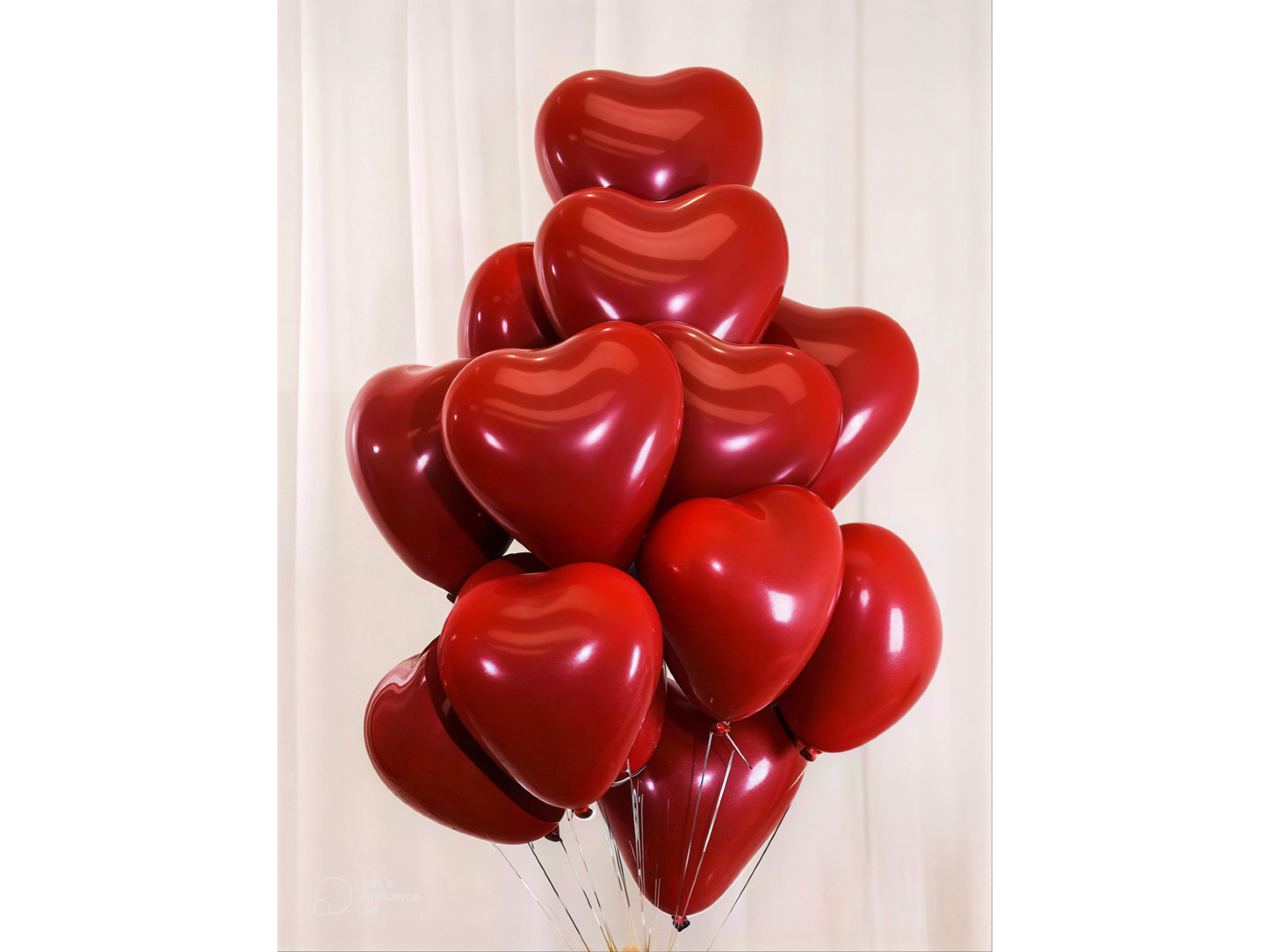 Globos Corazón Rojos x10