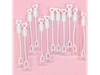 Mini Burbujeros Blancos Corazón (X10)