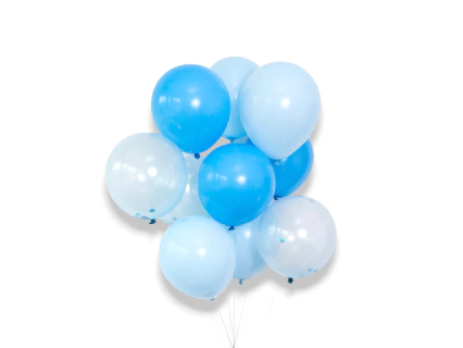 GLOBOS MIX CELESTE X10