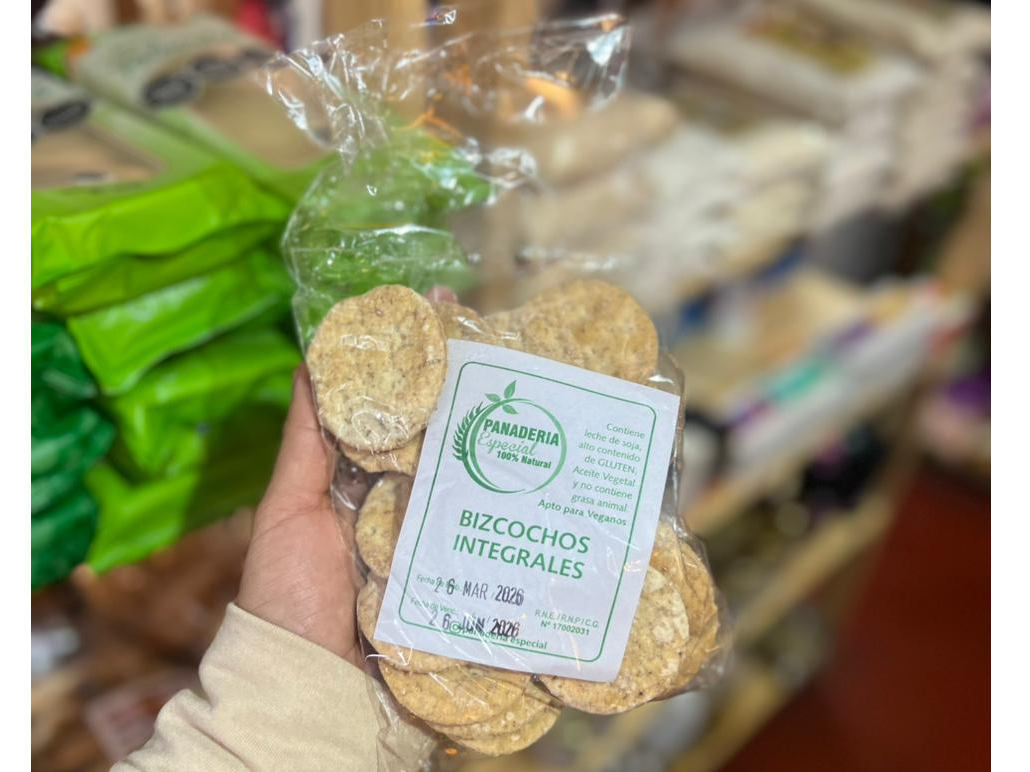 Bizcochos Integrales x 150 gr (contienen GLUTEN) Apto Vegano