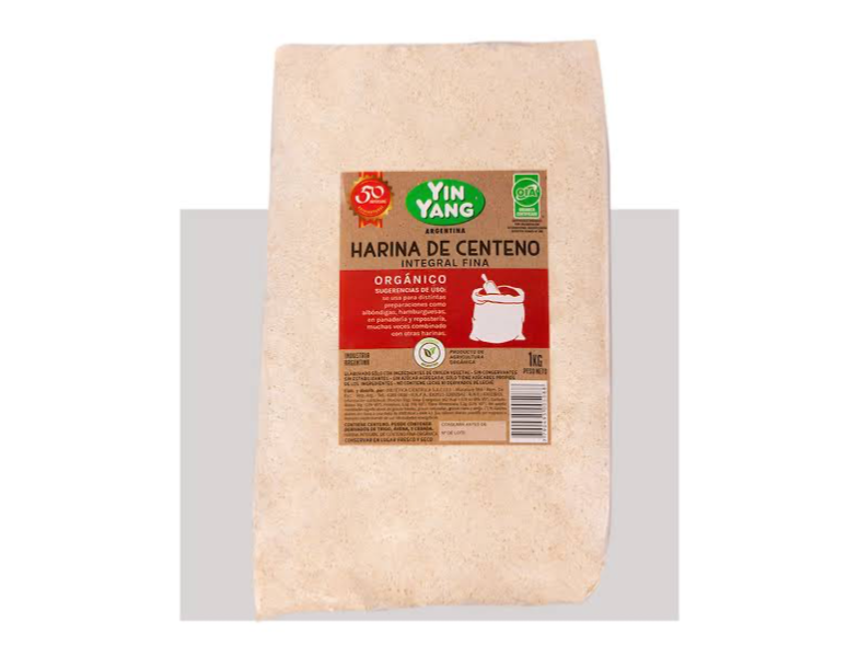 Harina de Centeno Integral x 1 kg - Yin Yang