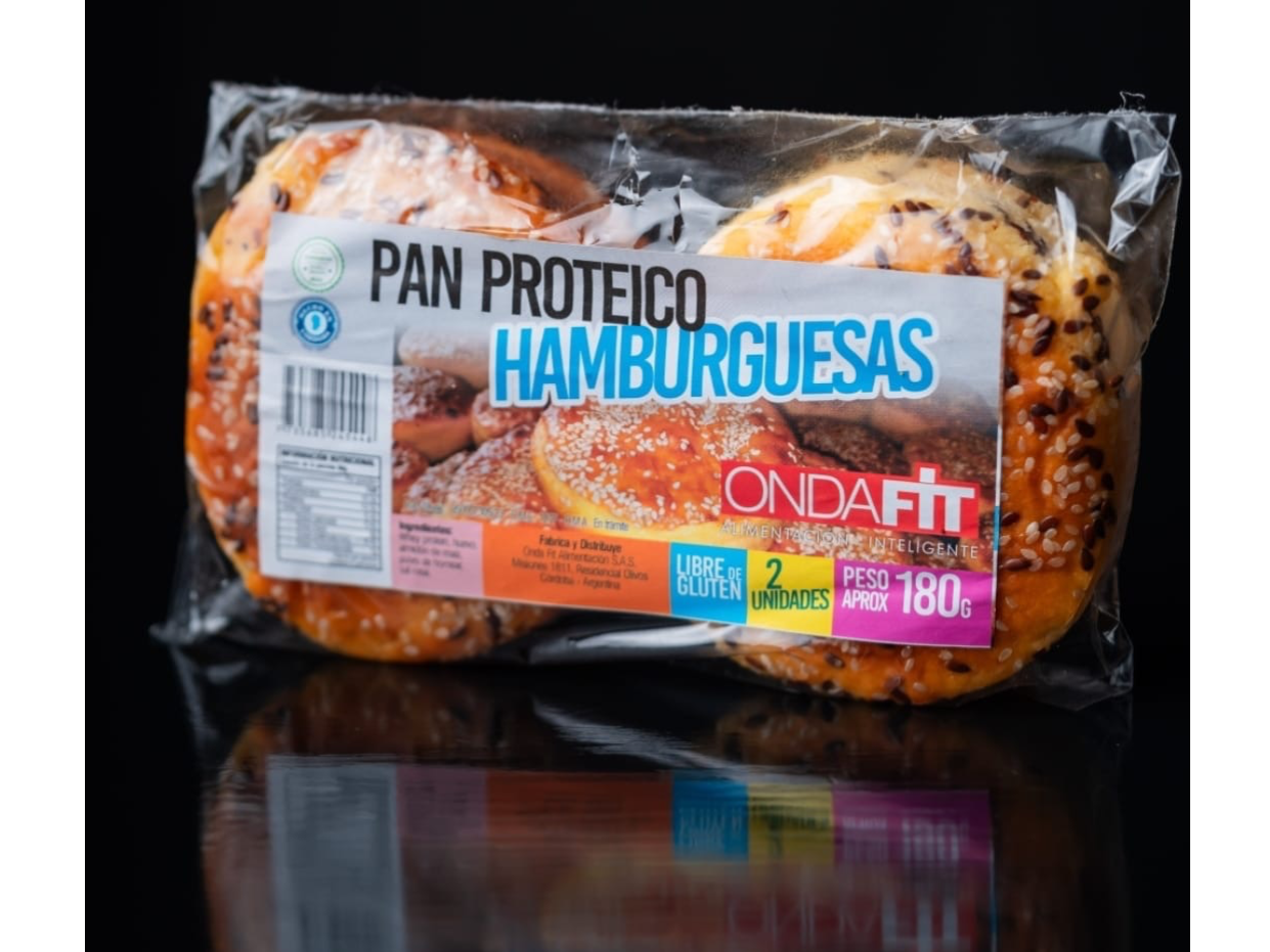 Pan proteico para Hamburguesa x 2 unid