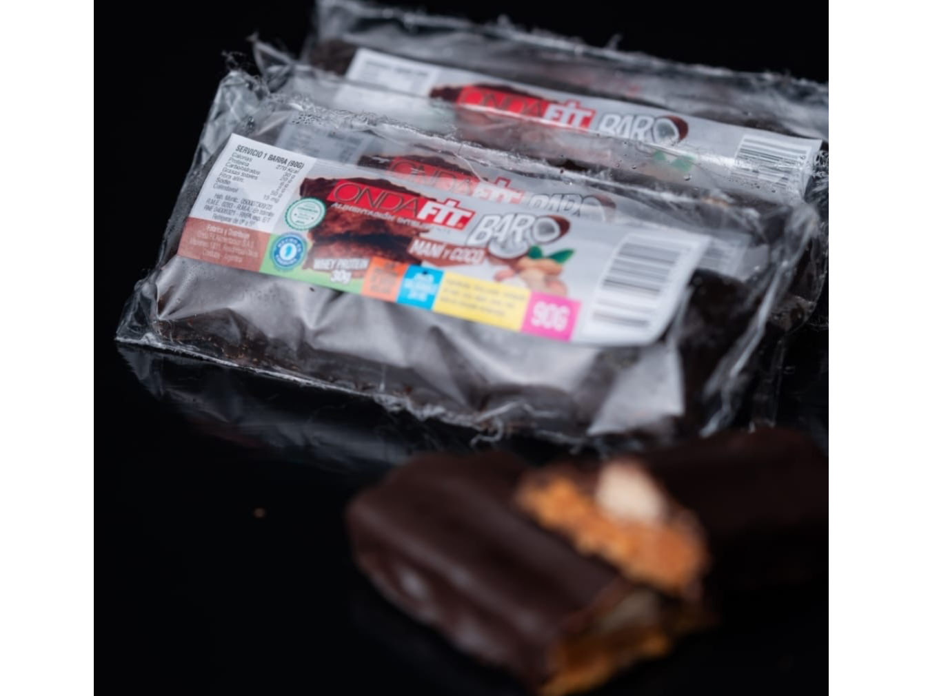Barritas proteicas de coco y maní - Fit Bar