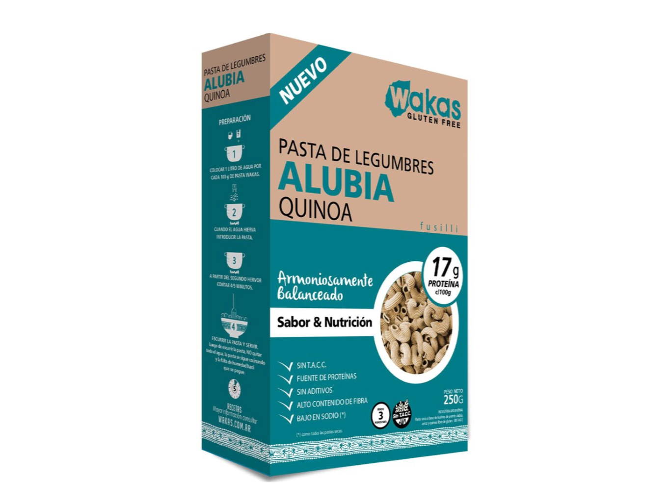 Pasta de legumbres con ALUBIA x 250 gr
