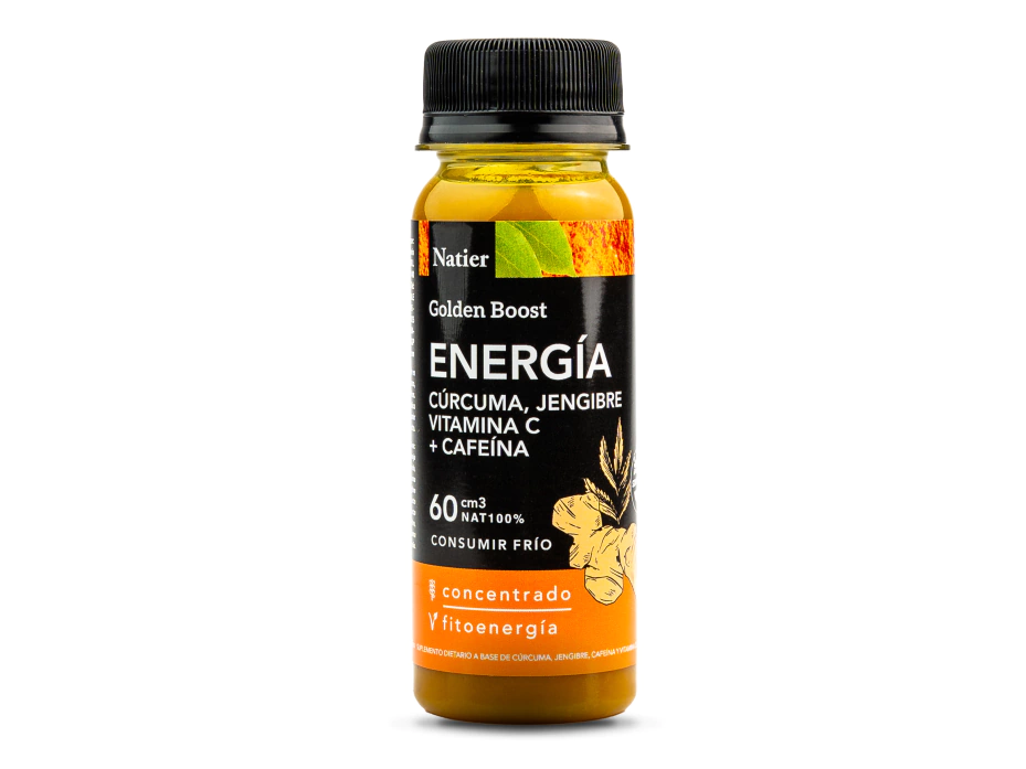 SHOT Energizante = Cúrcuma + Jengibre + Cafeína (Unidad) 60 ml