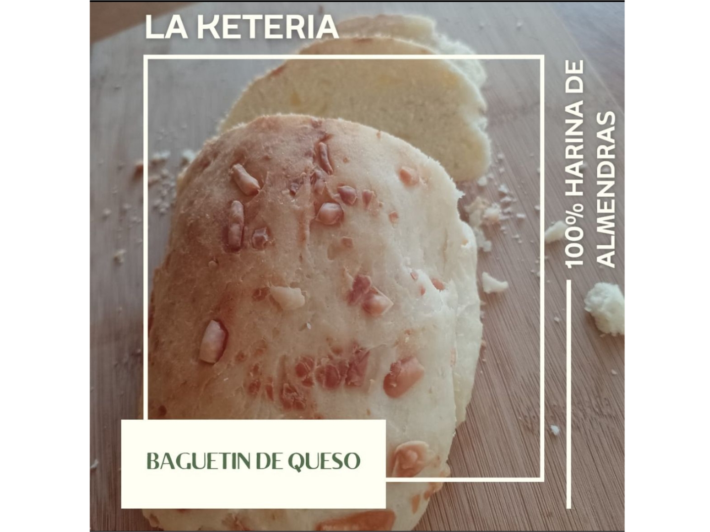 Baguettin de Queso Keto. 160gr