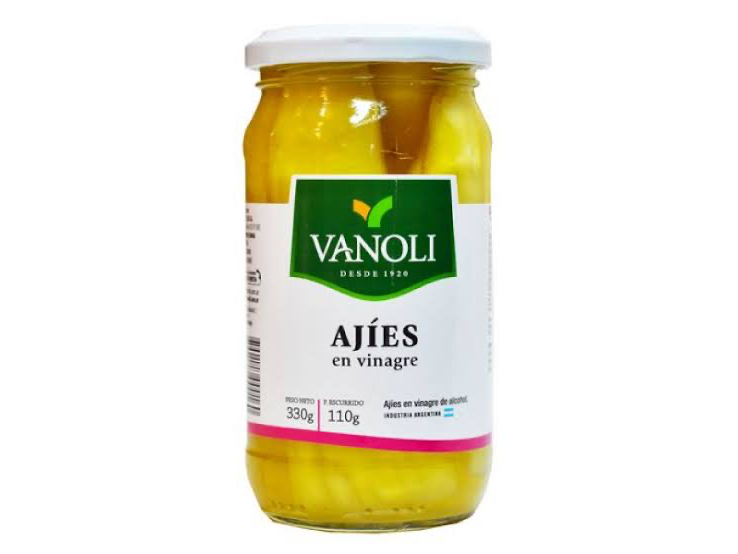 Ajies despuntados VANOLI x 330 gr