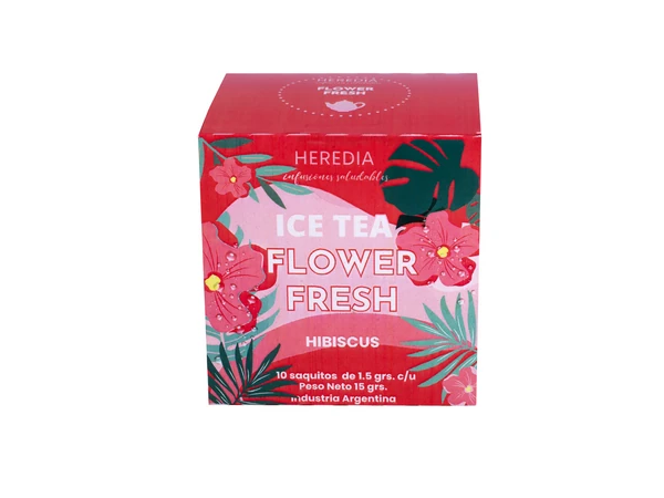 ICE TEA HIBISCUS x 10 saq - HEREDIA