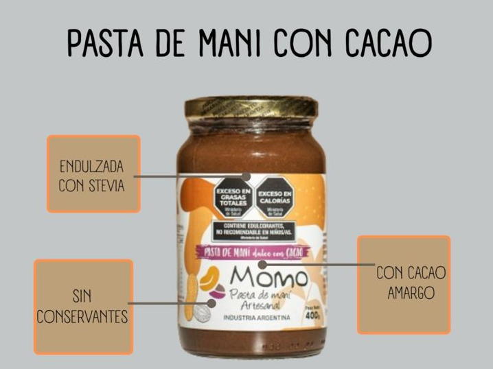 Pasta de mani CON CACAO AMARGO x 400 gr