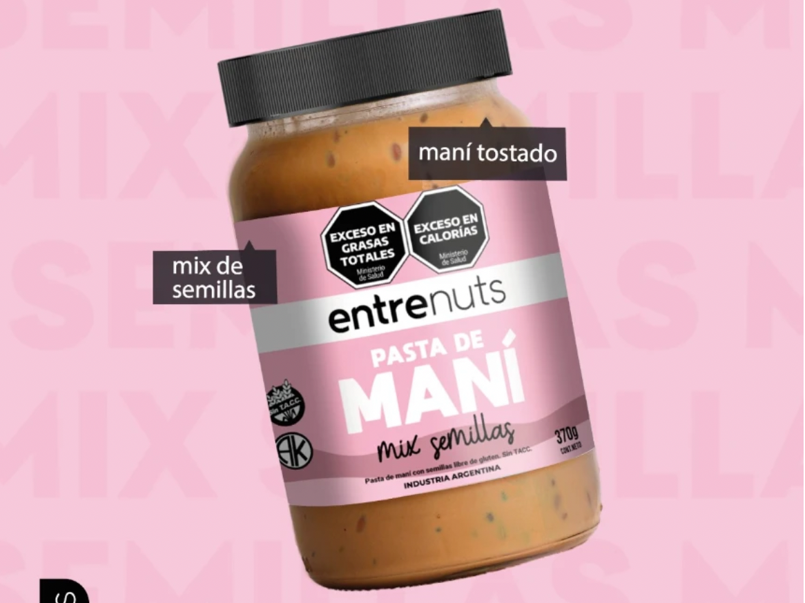 Pasta de maní con Mix de semillas x 370 gr