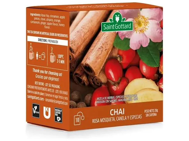 Té Chai x 10 saquitos - Saint Gottard