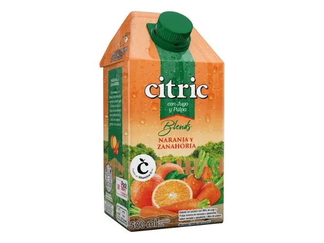 Jugo Citric BLENDS  x 500 ml - Naranja y Zanahoria