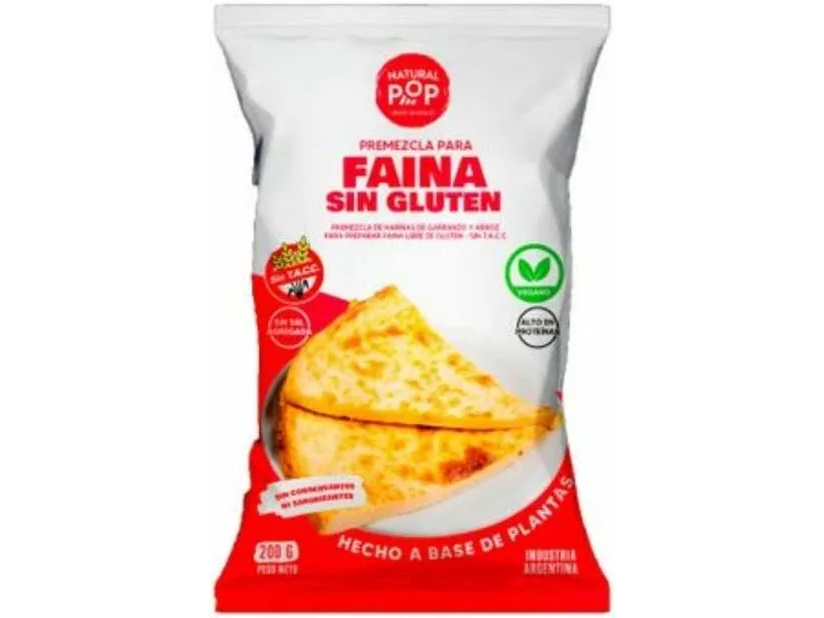 Premezcla natural pop sin gluten para Faina 210 gr
