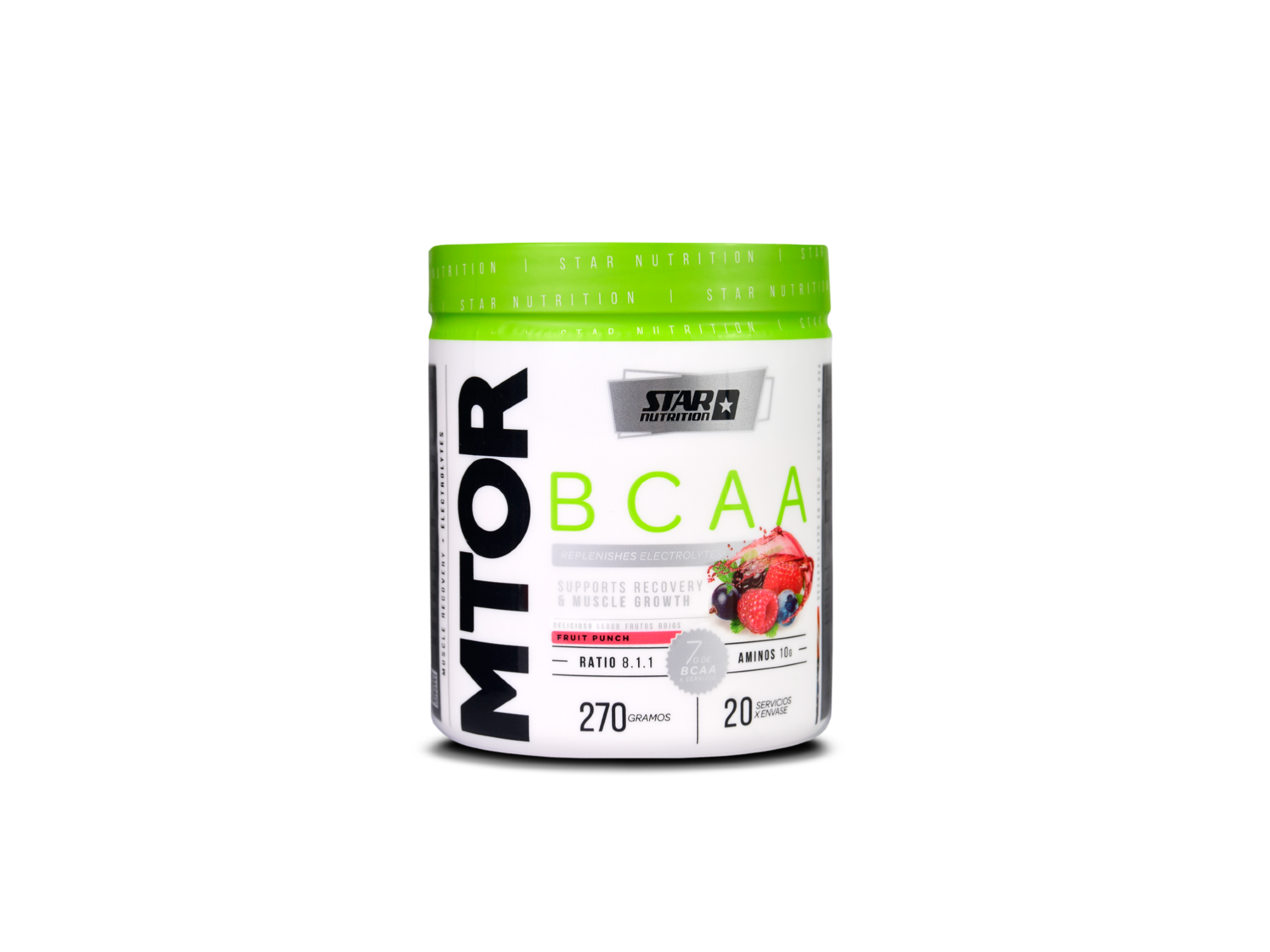 BCAA Mtor x 270 grs 20 serv Frutos rojos - Star Nutrition