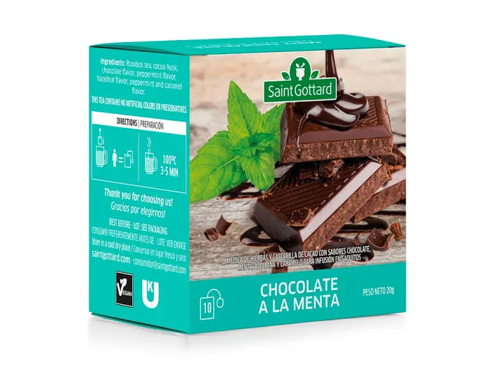 Té Chocolate a la menta x 10 saquitos - Saint Gottard