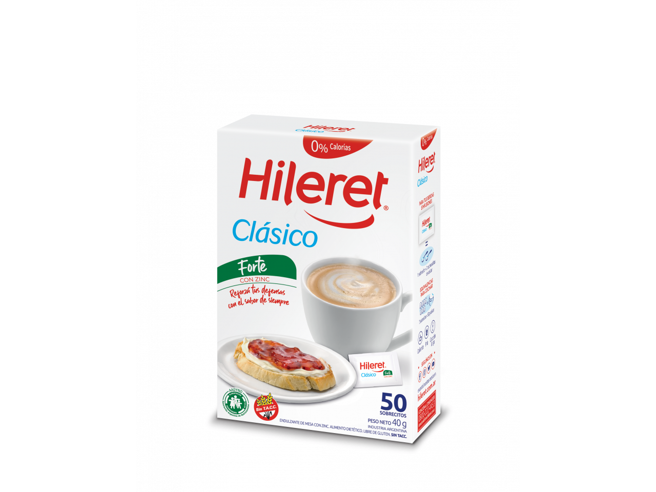 Edulcorante hileret en polvo caja x50 sobres