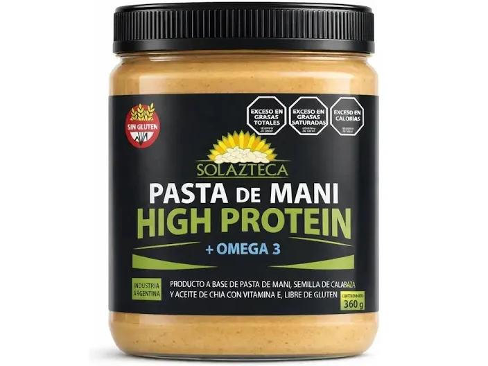 Pasta de maní PROTEICA + OMEGA 3 x 360 gr - SOL AZTECA