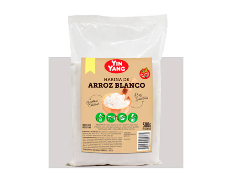 Harina de Arroz blanco - YIN YAN C/SELLO SIN TACC