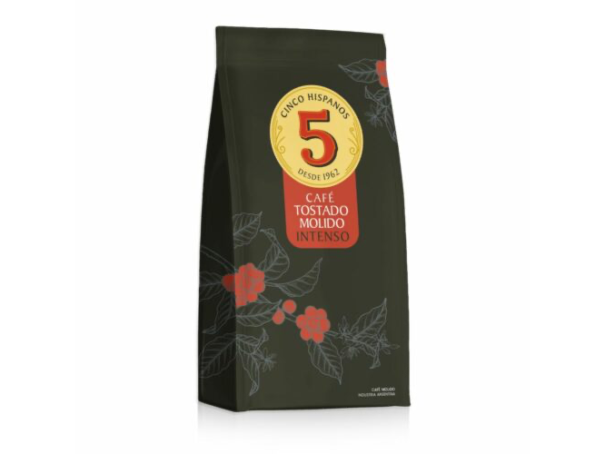 Café TOSTADO MOLIDO INTENSO x 250 gr - CINCO HISPANOS