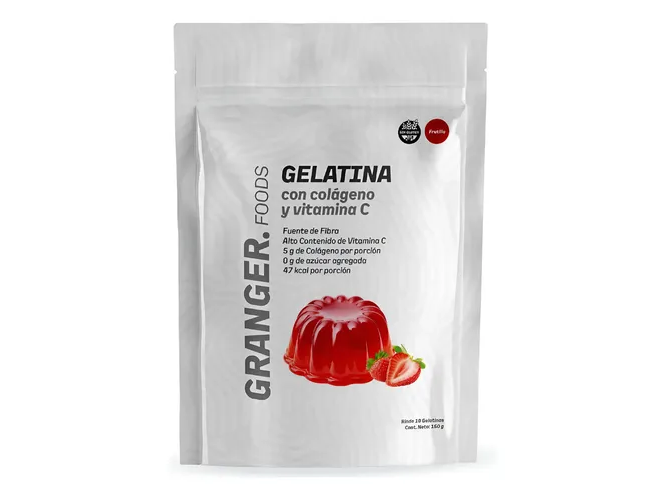 Gelatina de Frutilla con COLAGENO