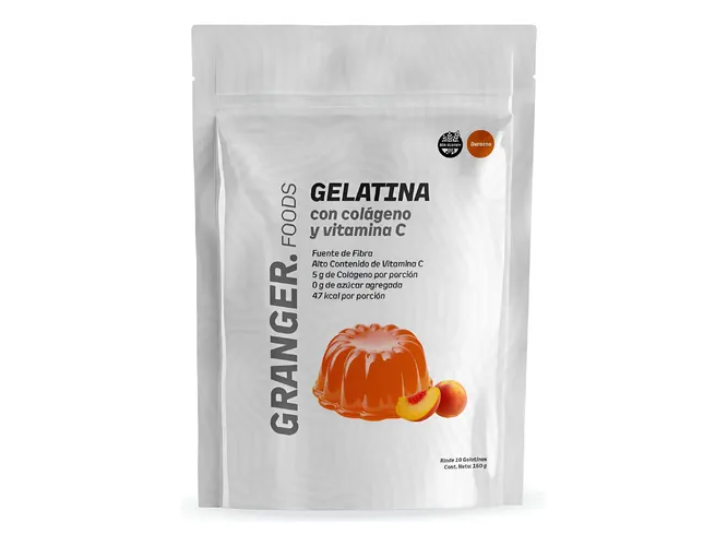 Gelatina de Durazno con COLAGENO