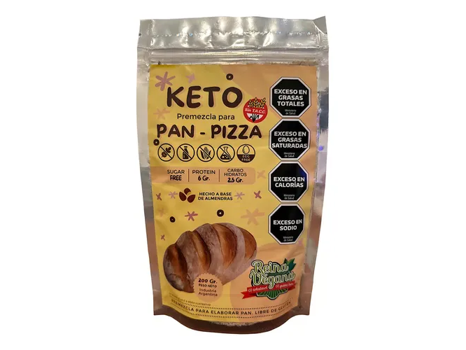 Premezcla salada 200 gr p/elab Pan/Pizza KETO/SIN TACC
