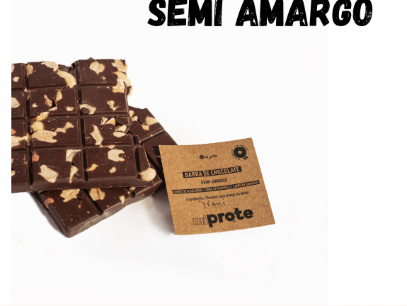 Barra de chocolate negro semiamargo